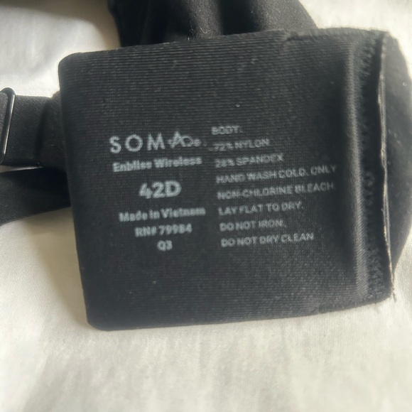Soma Enbliss Wireless black bra - 42D - Picture 2 of 4